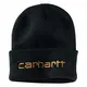 Carhartt Herren Knit Insulated Logo Graphic Cuffed Beanie Hut für kaltes Wetter, schwarz, Einheitsgröße