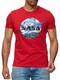 Red Bridge Herren T-Shirt Abstract NASA Vincent Van Gogh Round Neck Rot M