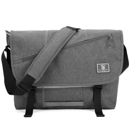 Umhängetasche Herren Groß Messenger Bag Arbeitstasche Männer Schultertasche Kuriertasche Grau Tablet Business Laptoptasche Herrentasche Büro Uni Reise Alltag für 15 Zoll Laptop