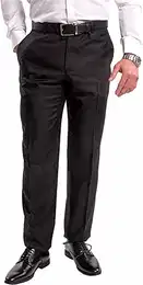 Herren Anzughose mit Bügelfalte - Regular Fit - Schwarz 54