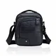 MANNUOSI Herren Schultertaschen business freizeit reise Henkeltaschen echtleder vintage Handtaschen Schwarz