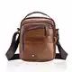 MANNUOSI Herren Schultertaschen business freizeit reise Henkeltaschen echtleder vintage Handtaschen Braun