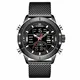 NAVIFORCE Herren Digitaluhr wasserdichte Sportuhren Edelstahl Militär Quarzuhr Armbanduhr