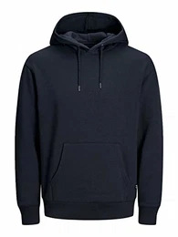 Herren Jjesoft Sweat Hood Noos Kapuzenpullover,Blau(Navy BlazerRelaxed),M