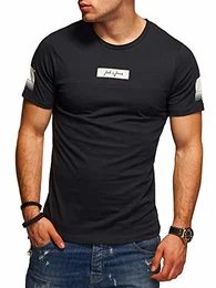 Herren T-Shirt O-Neck Print Shirt (M, Tap Shoe)
