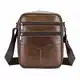MANNUOSI Herren Schultertaschen business freizeit reise Henkeltaschen echtleder vintage Handtaschen Braun