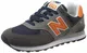 New Balance Herren 574v2 Sneaker, Grau (Grey/Navy Eaf), 43 EU