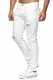 Red Bridge Herren Jeans Hose Slim-Fit Röhrenjeans Denim Destroyed M4235 Weiß W33L34