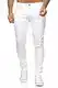 Red Bridge Herren Jeans Hose Slim-Fit Röhrenjeans Denim Colored Weiß W32 L32