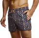 Leif Nelson Herren Sommer Badeshorts mit Taschen Männer Badehose Herren Schwimmhose-Beachshorts Jungen Strand Shorts Kurze Hosen Schwimmshorts Cargo Bermuda Chino LN92520 Blau Medium