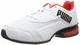 PUMA Unisex Adult Leader VT Bold Sneaker, Wht-HGH Rsk Rd-PMA Blk, 43 EU