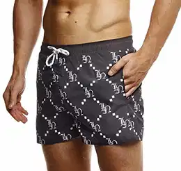 Herren Sommer Badeshorts mit Taschen Männer Badehose Schwimmshorts Herren Schwimmhose-Beachshorts Jungen Strand Shorts Kurze Hosen Cargo Bermuda Chino LN92535 Schwarz Medium