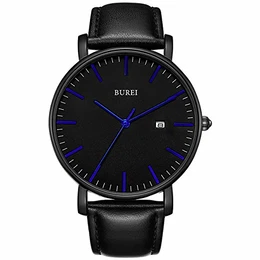 Herren Uhren Ultra Dünne Minimalistische Quarzuhr mit Datumsanzeige für Damen und Herren Classic Design