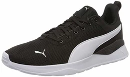 Unisex Adult Anzarun Lite Sneaker, Black White, 43 EU