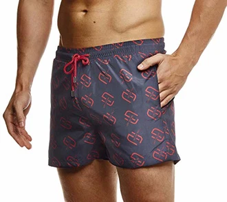 Leif Nelson Herren Sommer Badeshorts mit Taschen LN92500
