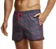 Leif Nelson Herren Sommer Badeshorts mit Taschen Männer Badehose Schwimmshorts Herren Schwimmhose-Beachshorts Jungen Strand Shorts Kurze Hosen Cargo Bermuda Chino LN92500 Blau Medium