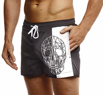 Leif Nelson Herren Sommer Badeshorts mit Taschen Schwimmshorts LN92510 Schwarz (LN92510)