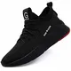 COOU Arbeitsschuhe Herren S3 Leicht Comfort Sicherheitsschuhe rutschfest Sportlich Jogger Sneaker für Frauen Männer (40 EU, Schwarz-8886)