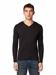 TOM TAILOR Herren Basic Pullover mit V-Ausschnitt (1012820) Black (1012820)