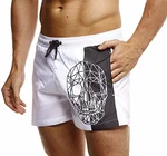 Leif Nelson Herren Sommer Badeshorts mit Taschen Schwimmshorts LN92510 Weiß (LN92510)