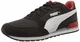PUMA Unisex-Erwachsene St Runner V2 Nl Sneaker, Schwarz (Puma Black-Puma White-High Risk Red 27), 44.5 EU