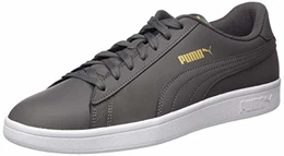Unisex Smash V2 L Sneaker, Castlerock Team Gold White, 43 EU