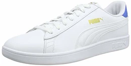 Unisex Smash V2 L 251 Sneaker, White Palace Blue Team Gold, 43 EU