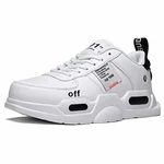 XIDISO Herren Mode Turnschuhe Freestyle Hohe Sneakers Weiß