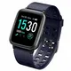 LATEC Smartwatch, Fitness Armband Wasserdicht IP68 Fitness Tracker mit Pulsmesser Laufband Yoga Fitness Tanzen Spinnen Schlafmonitor Schrittzähler Stoppuhr Anruf SNS für Indoor Übung Heimfitness