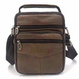 Leder Umhängetasche Herren Echtleder Schultertasche Männer Messenger Business Handtasche Herrentasche Arbeitstasche