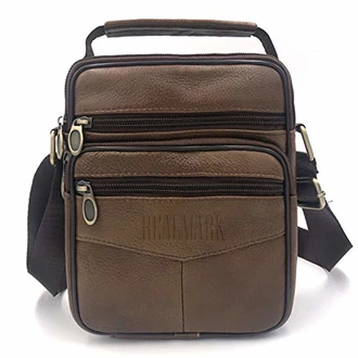 Realmark Umhängetasche Herren Messenger Business Schwarz