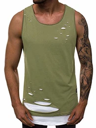Herren Tank Top Tanktop Tankshirt Ärmellos Bodybuilding Shirt Unterhemd T-Shirt Tshirt Tee Muskelshirt Achselshirt Trägershirt Ärmellose Training Sport Fitness 777/333BO DUNKELBLAU M