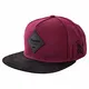 Blackskies Port Townsend Snapback Cap   Damen Herren Baseball Mütze Kappe Kunst-Wildleder Schirm - Weinrot Schwarz