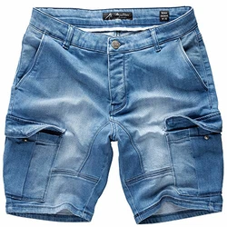 Amaci&Sons Herren Destroyed Jeans Shorts Sommer Bermuda (798) Hellblau (798)