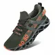 JSLEAP Herren Sneaker Herren Laufschuhe Leichte Klinge Fitness Straße Wanderschuhe Atmungsaktiv rutschfeste Mode Lässig Sneaker (2 Armeegrün,Größe 43 EU/265 CN)