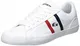 Lacoste Herren Lerond TRI1 CMA Sneaker, Blanc (Wht/NVY/Red), 43 EU