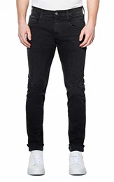 Herren Jeans Anbass Slim-Fit Hyperflex Cloud mit Stretch, Black 098 (Schwarz), 28W / 34L