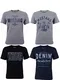MUSTANG 4er Pack Herren T-Shirt mit Frontprint und Rundhalsausschnitt - Farbmix Blau, Schwarz, Grau und Weiß, Größe:M, Farbe:Farbmix (P14)