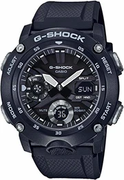 Unisex Erwachsene Analog – Digital Quarz Uhr mit Resin Armband GA-2000S-1AER