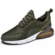 XPERSISTENCE Herren Sport Straßenlaufschuhe Luftkissen Atmungsaktives Mesh Modisch Laufschuhe Turnschuhe,Grün 39-47 EU