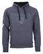 Top Gun Herren Kapuzenpullover Simulator, Hoody mit 3D-Logo-Print, Kapuzen-Sweatshirt TG-9013 (M, Dark-Blue)