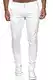 Tazzio Hose Chino Herren Slim Fit Chinohose Stoffhose Herrenhose Stretch Neu 19530 (32W/32L, Weiß)