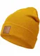 Occulto Leatherpatch Winter Mütze Beanie (Pantone-Yellow)