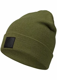 Leatherpatch Winter Mütze Beanie (Khaki1)