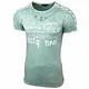 Herren Rundhals Vintage T-Shirt Kurzarm Slim Fit Design Fashion Top Print Shirt 15192, Farbe:Mint, Größe:2XL