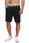 Indicode Herren Cuba Chino Shorts Black