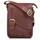 ROYALZ 'Louisiana' Leder Umhängetasche Klein für Männer Herren Ledertasche Mini Seitentasche Vintage Look Tasche zum Umhängen, Farbe:Roma Cognac Braun