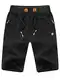 Tansozer Kurze Hose Herren Shorts Jogging Sommer Jogginghose Kurz Baumwolle Gym Sweat Shorts Herren Sport (Schwarz,M)