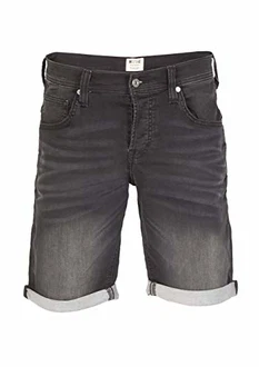 MUSTANG Herren Jeans Shorts Chicago Real X Kurze Hose Sommer Grau/Blau