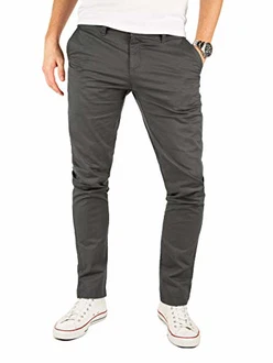 Yazubi Chino Herren Hose Modell Kyle by Yzb Jeans Graue/Grau (Iron Gate 193910)